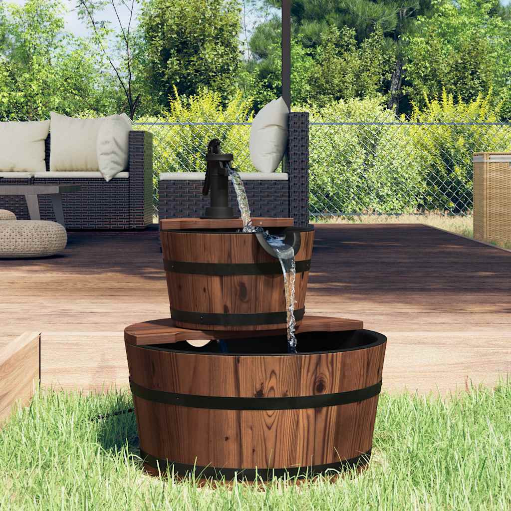 foto del prodotto fontana d acqua con pompa 44,5x44,5x58 cm legno massello abetecod mxl 103956