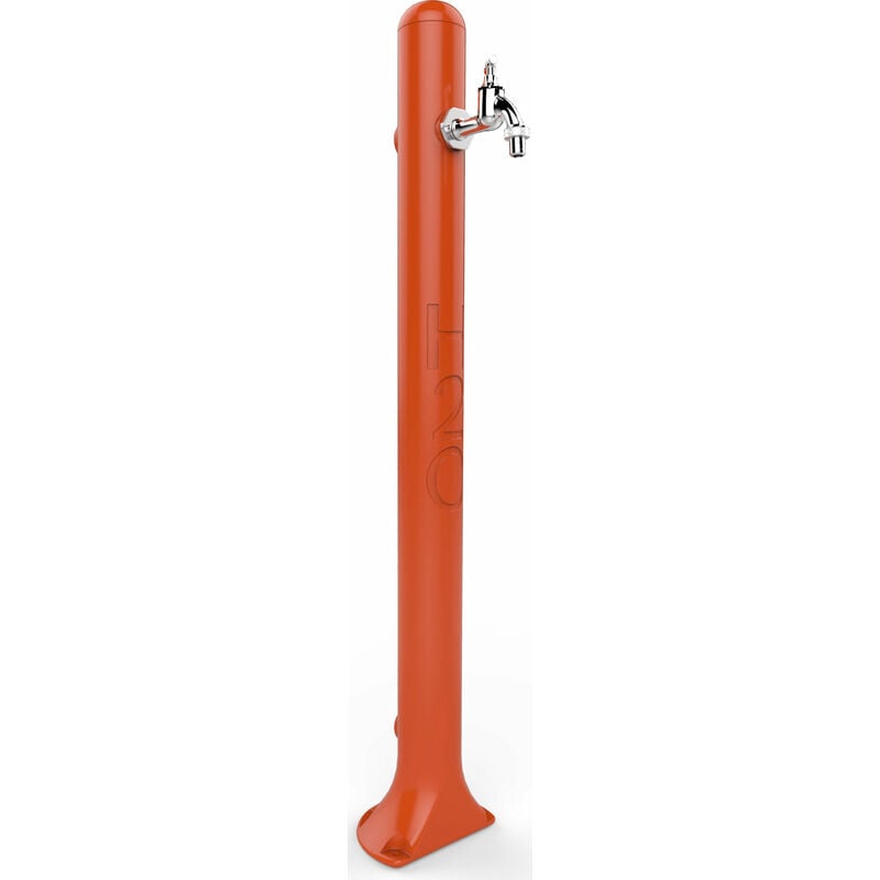 foto del prodotto fontana da esterno con rubinetto arkema h2o arancio