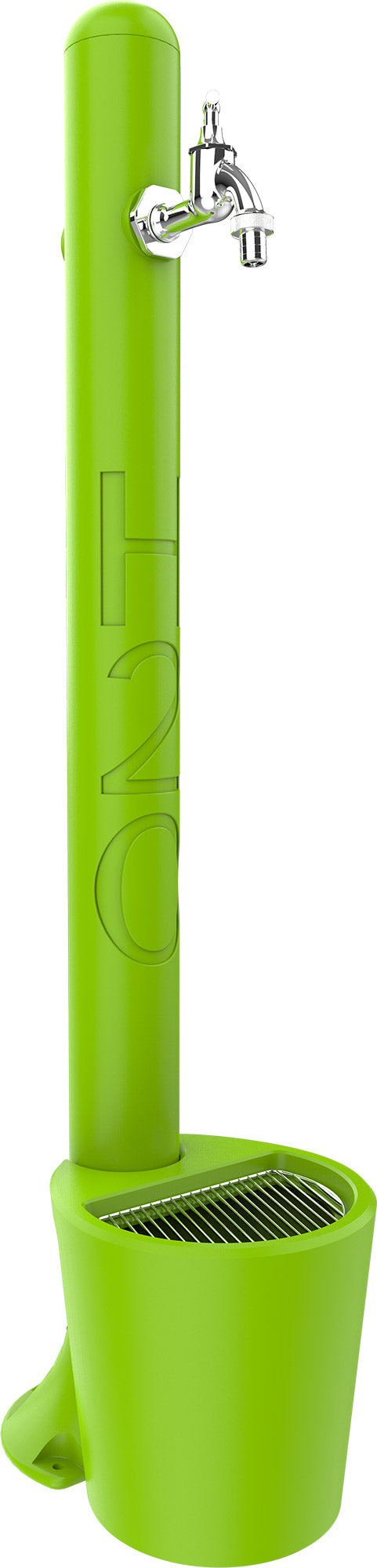 foto del prodotto fontana da esterno con rubinetto e cestello arkema h2o verde chiaro