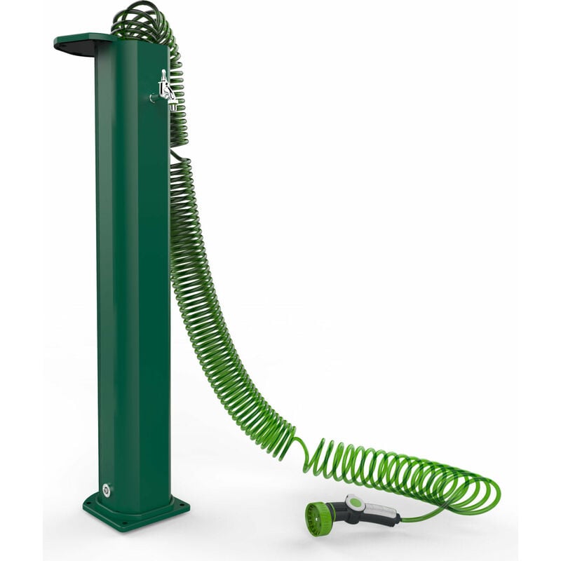 foto del prodotto fontana da esterno con tubo dell acqua a scomparsa arkema garden surprise verde
