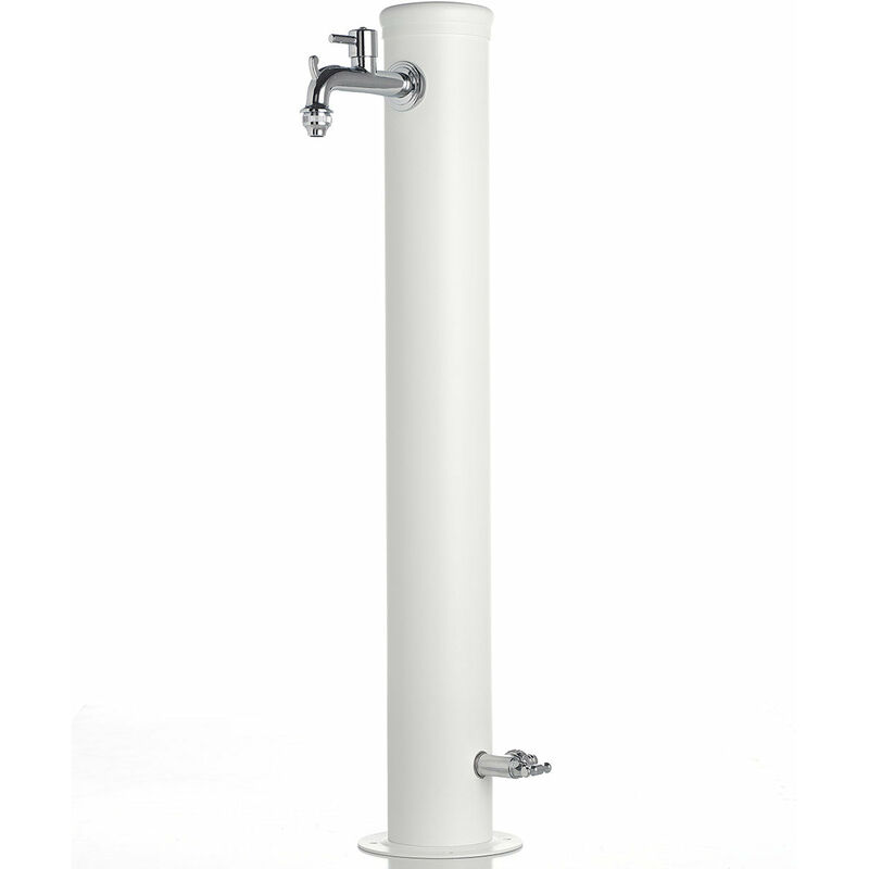 foto del prodotto fontana da giardino con doppio rubinetto belfer 42 arr bianco