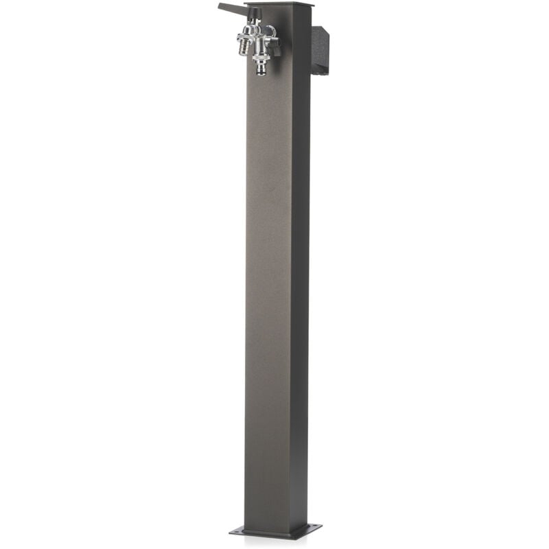 foto del prodotto fontana da giardino con doppio rubinetto belfer 42 qrr grigio antracite