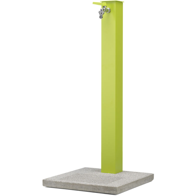 foto del prodotto fontana da giardino con rubinetto e base in cemento belfer 42 qbm verde acido
