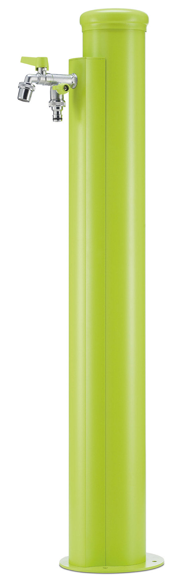 foto del prodotto fontana da giardino con rubinetto e tubo irrigazione a spirale 10m belfer 42 ars verde acido