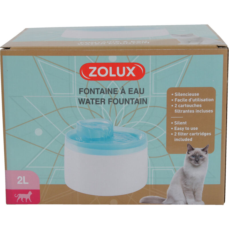 foto del prodotto fontana per acqua 2l per gatti e cani zolux