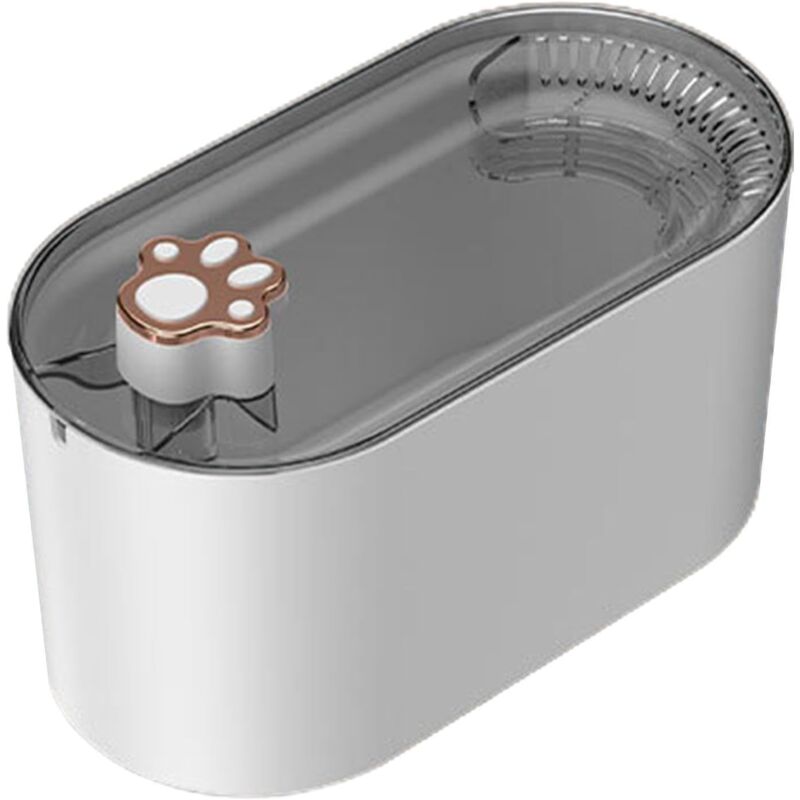 foto del prodotto fontana per gatti, fontana intelligente, ciclo automatico, filtro led antiscottatura, non necessario chiudere l acqua bianco 