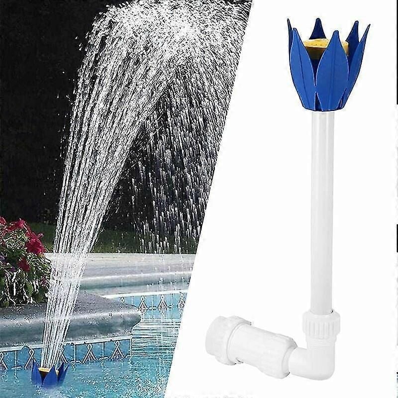 foto del prodotto fontana per piscina fuori terra, cascata per laghetto da esterno, irrigatore per piscina a cascata regolabile lotus, accessorio per fontana per
