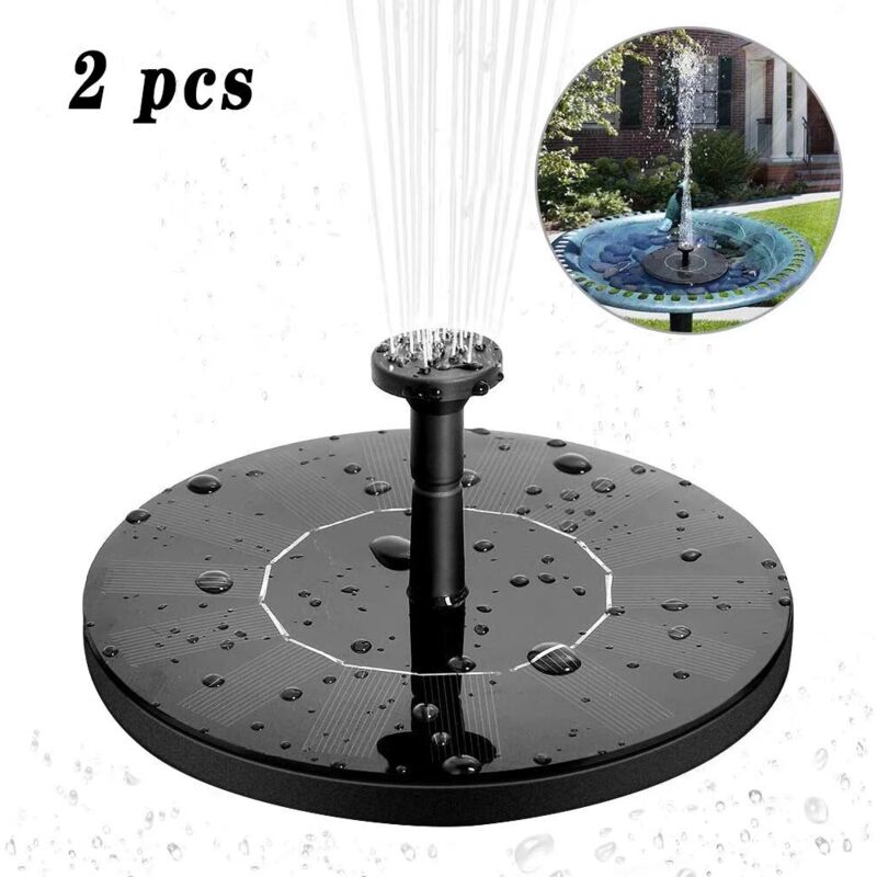 foto del prodotto fontana solare pompa ad acqua solare fontana galleggiante solare monocristallina da 1,4 w pompa per fontana solare facile da usare per giardino patio