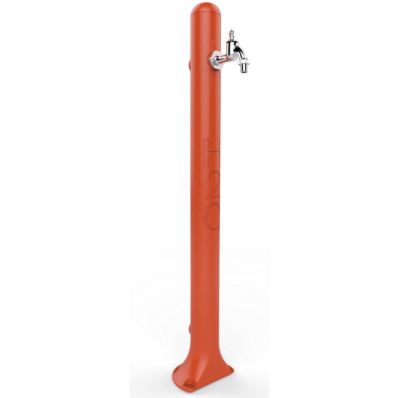 foto del prodotto fontana tradizionale in resina con rubinetto portagomma colore arancione cv gh115 2009