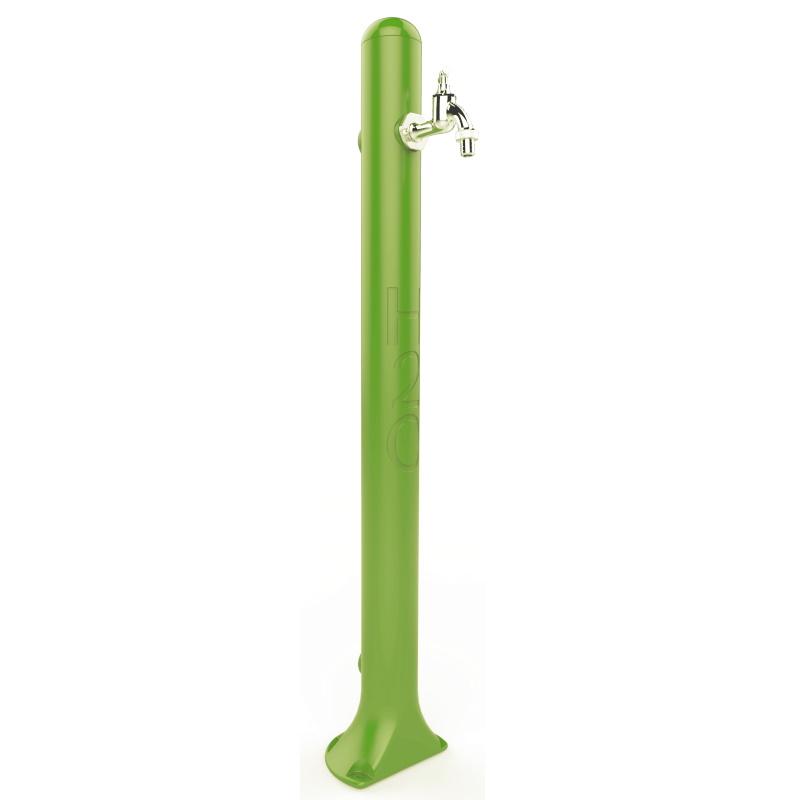 foto del prodotto fontana tradizionale in resina con rubinetto portagomma colore verde chiaro cv gh115 6018
