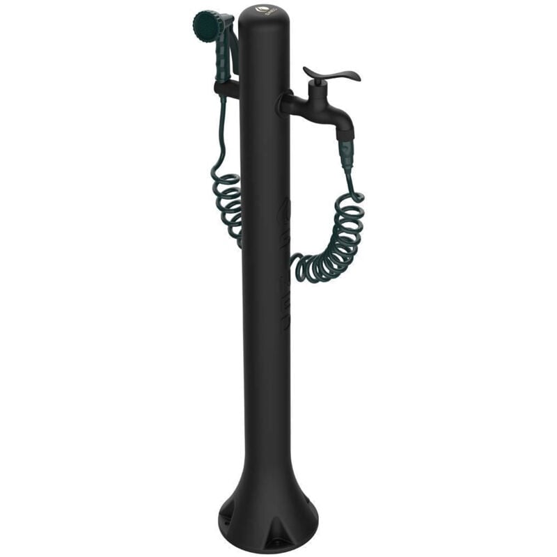 foto del prodotto fontanella da giardino nera cm 27x23x99 sined fontana acqua pro nera