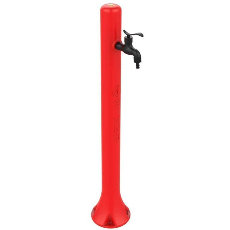 foto del prodotto fontanella da giardino rossa cm 27x18x99 sined fontana acqua rossa