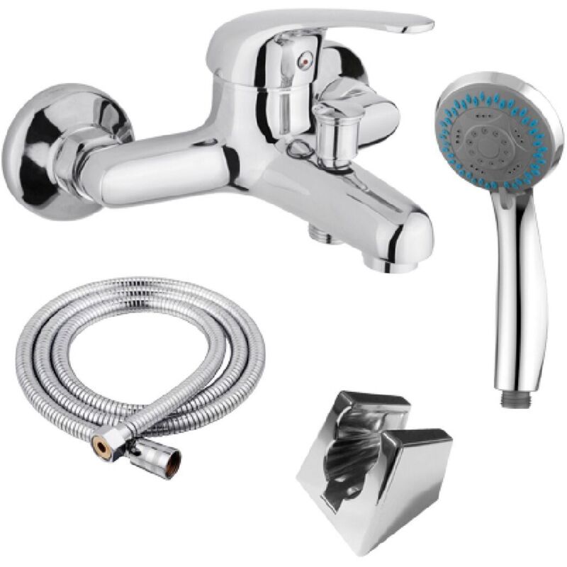 foto del prodotto fontastock set di accessori bagno doccia zinco