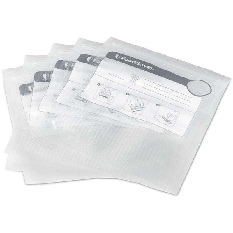 foto del prodotto foodsaver set di 26 buste da 0,95l con chiusura a zip fvb015x