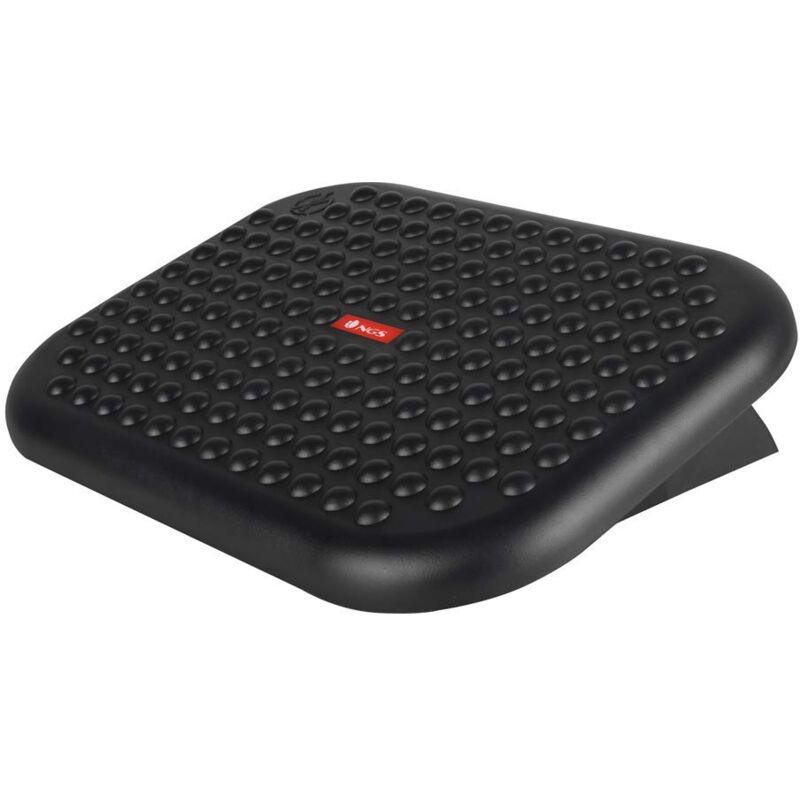 foto del prodotto footnest poggiapiedi ergonomico di altezza regolabile, poggiapiedi da scrivania con inclinazione 0 15 e base antiscivola ngs