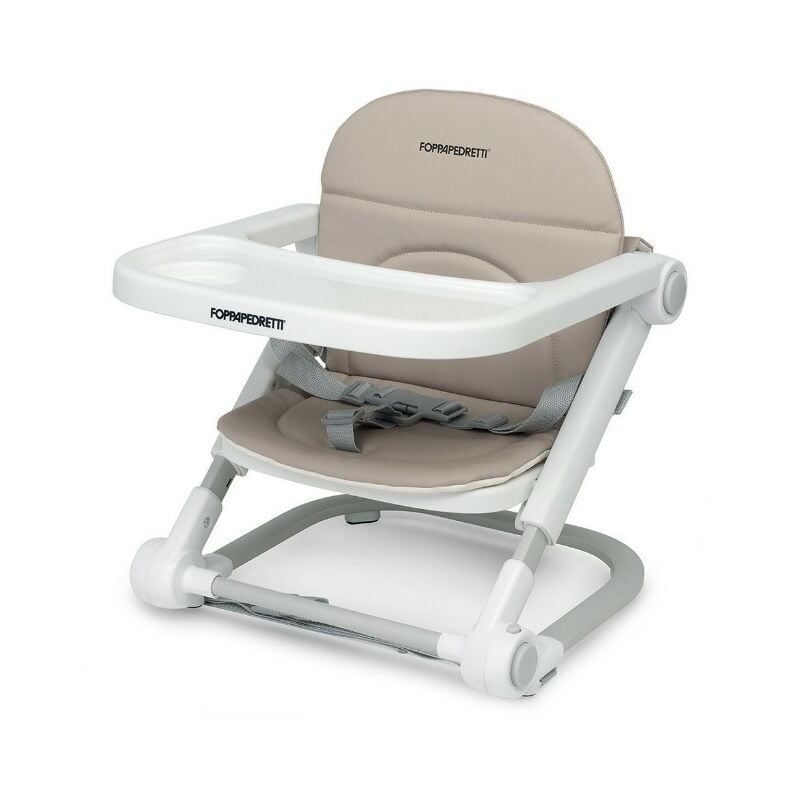 foto del prodotto foppapedretti - alzasedia lift seggiolone pieghevole con seduta imbottita max 15kg - sand