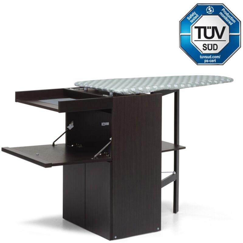 foto del prodotto foppapedretti - lostiro mobile con asse da stiro a scomparsa, wenge