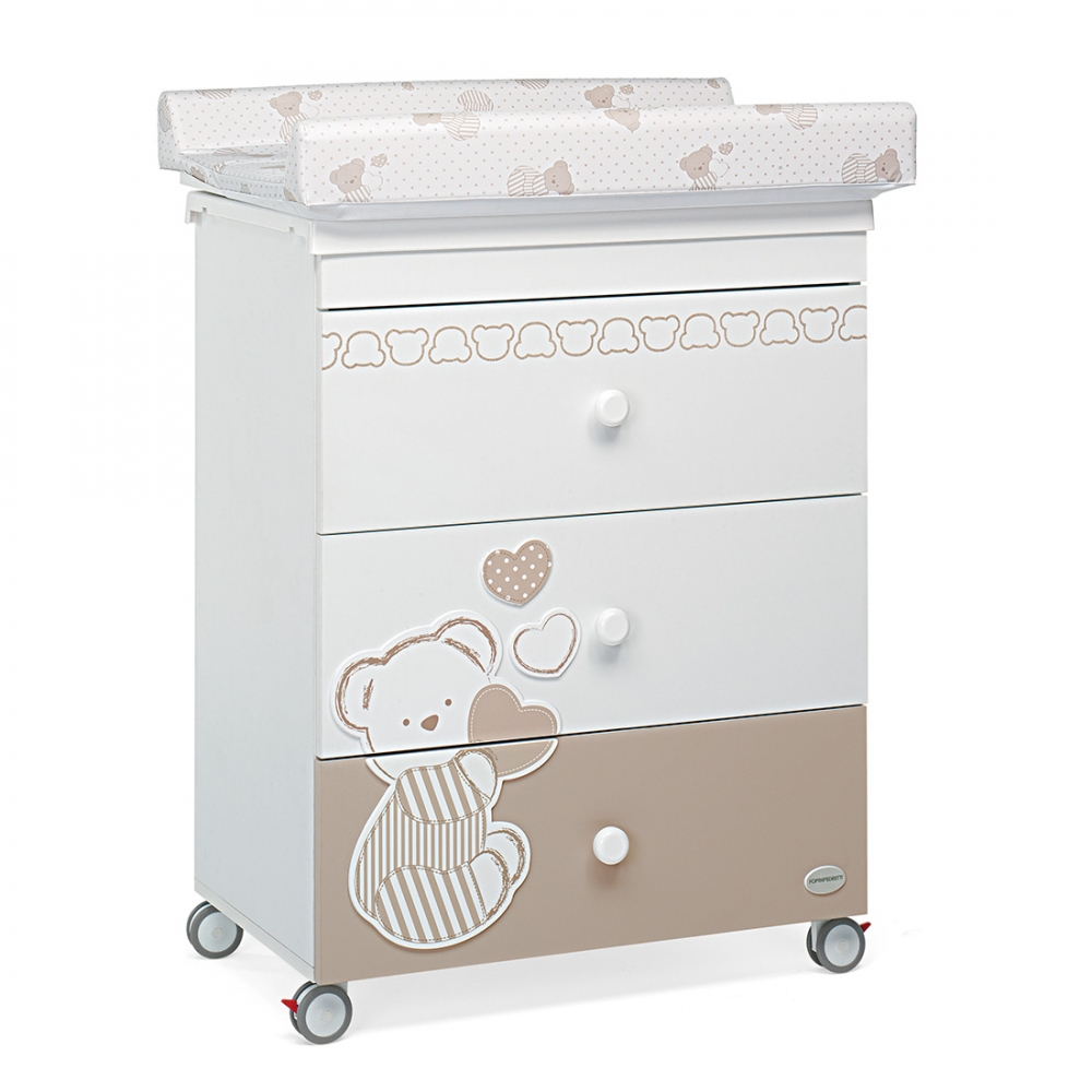 foto del prodotto foppapedretti sweetfamily fasciatoio legno bianco