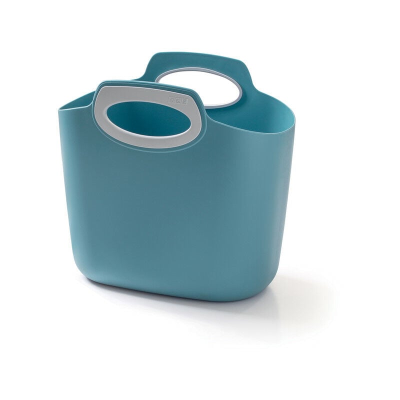 foto del prodotto for2 blu avio, borsa multiuso in plastica indoor outdoor, con manici, semirigida, made in italy