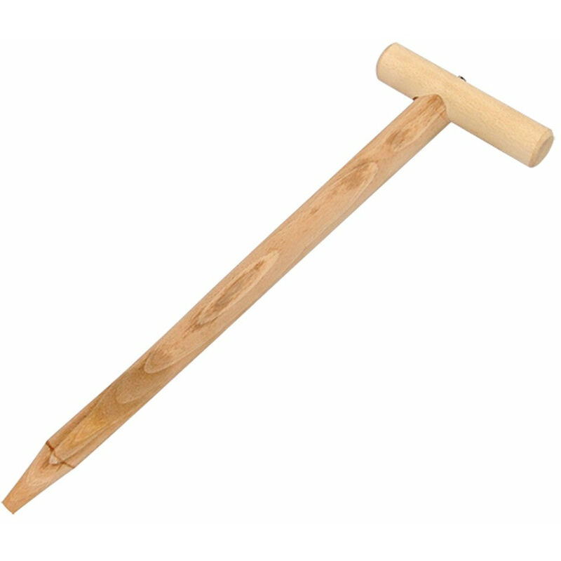 foto del prodotto foraterra in legno piantatoio attrezzo da giardino adatto a scavare delle piccole buche