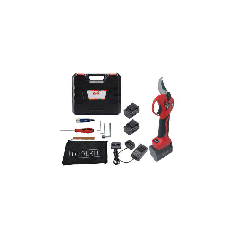 foto del prodotto forbice batteria easycut rex stars volt 16,8 ah 4,0 2,0 mm 25 32 valigia