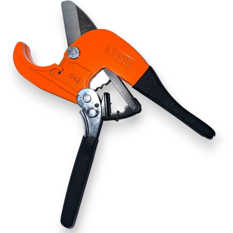 foto del prodotto forbice cesoia a cricchetto per tubi in pvc beta 342