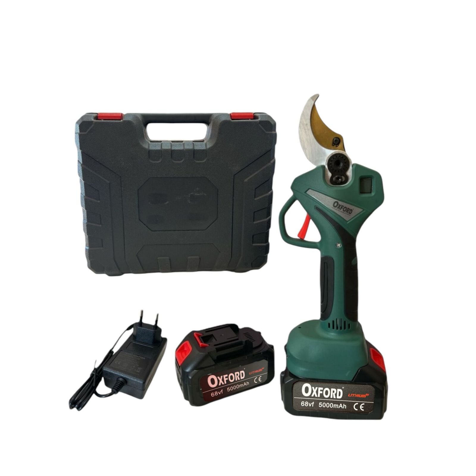 foto del prodotto forbice da potatura a batteria cesoia 68vf 5000mah taglio 45 mm 2 batterie lx225