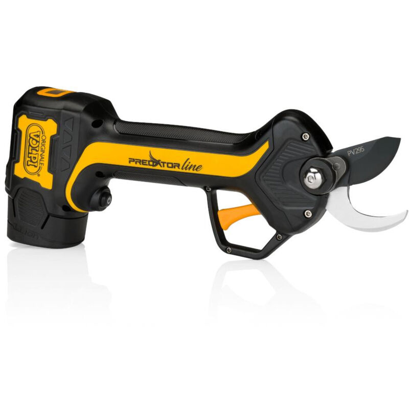 foto del prodotto forbice elettronica per potatura pv295 con 2 batterie litio 14,4v 2,5 ah volpi