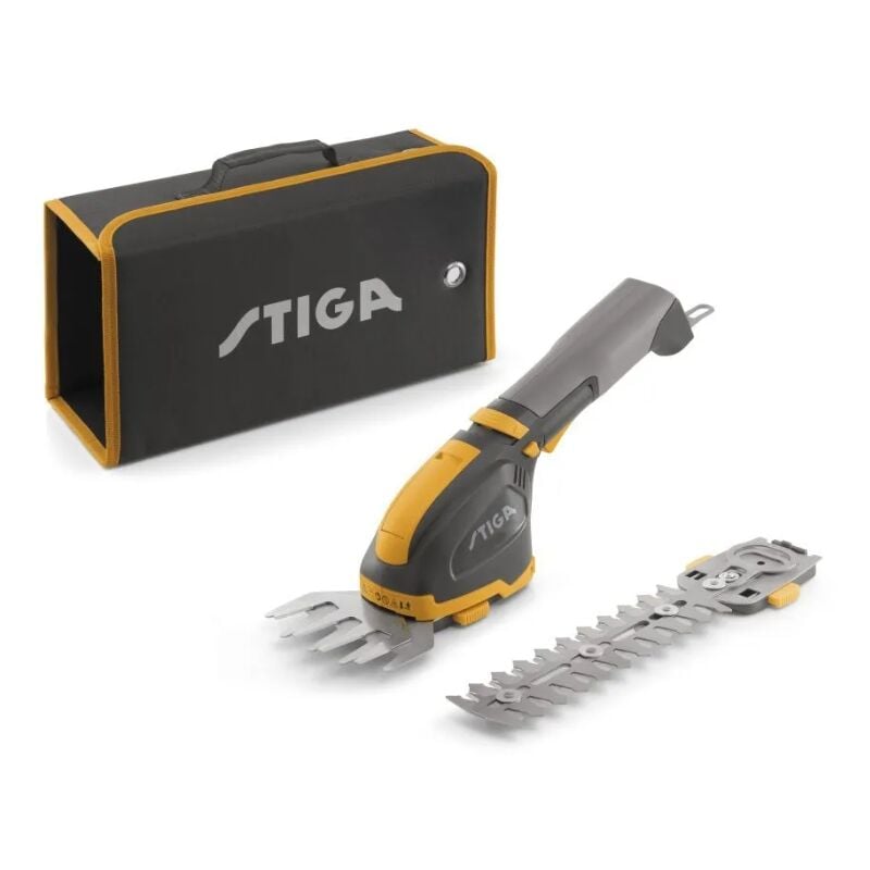 foto del prodotto forbice multifunzione stiga sgm 102 ae con batteria 2.5 ah e caricabatteria