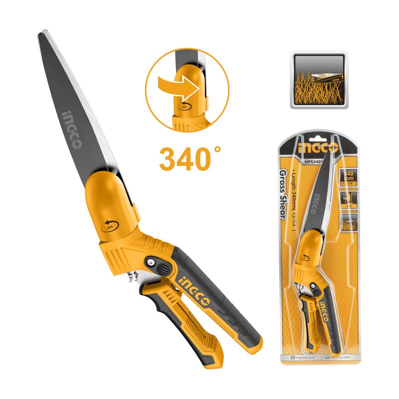 foto del prodotto forbice per erba 340 ingco hps3401
