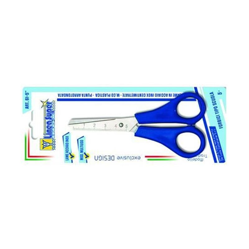 foto del prodotto forbice scuola linea super in acciaio cm.13 pz 6