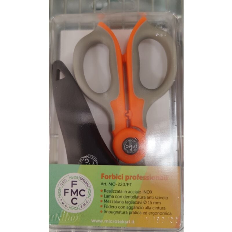 foto del prodotto forbice spellacavi isolata micro tek con fodero mo 222 kk