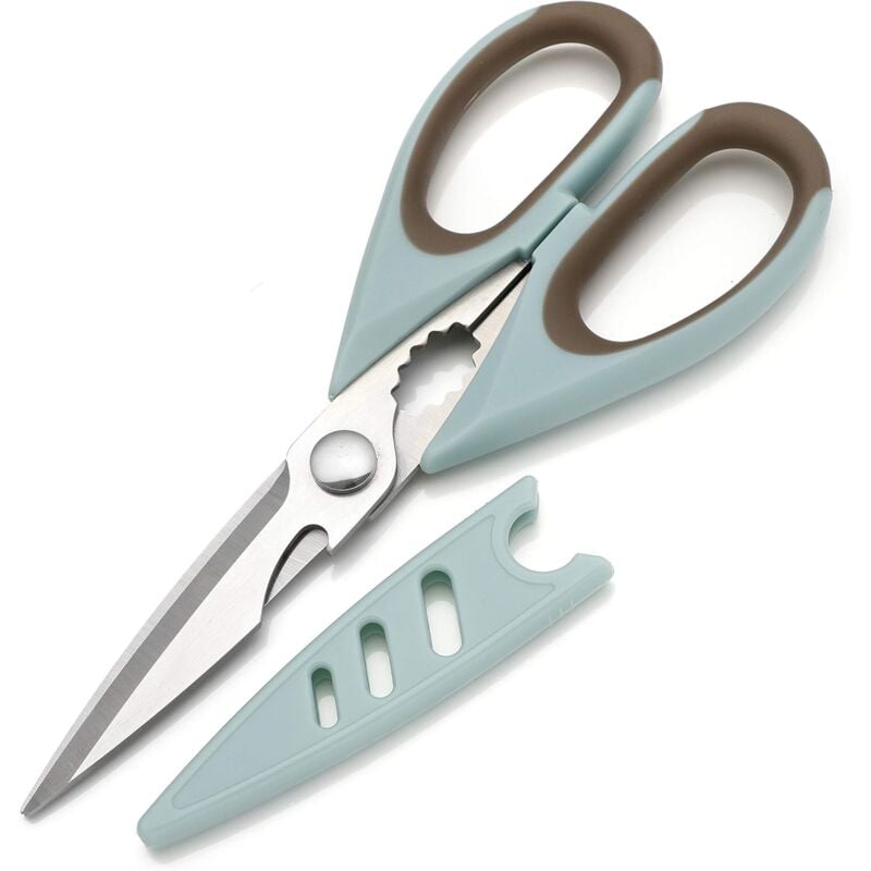 foto del prodotto forbici da cucina, accessori da cucina per donne, forbici, utensili da cucina resistenti, forbici per mancini