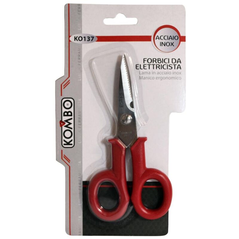 foto del prodotto forbici da elettricista 5,5 lama in acciaio inox 3.0mm2cr13 kombo