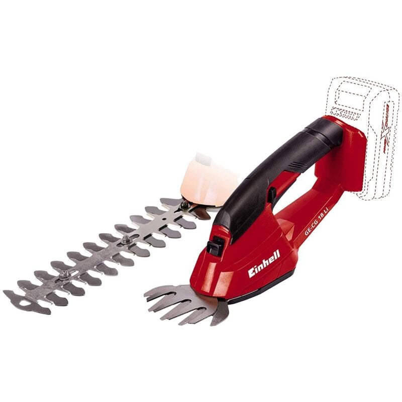 foto del prodotto forbici da potatura einhell ge cg 18 100 li a batteria solo