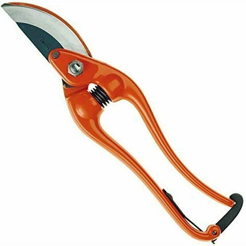 foto del prodotto forbici da potatura forgiate ulisem p3-23-f, colore arancione, lunghezza 230 mm.