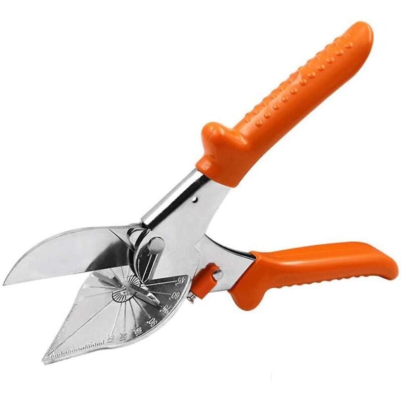 foto del prodotto forbici multi angolo regolabili taglio preciso per sughero, plastica, pvc arancione 