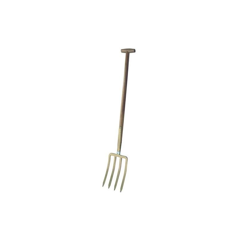 foto del prodotto forche a vanga da giardino 4 denti triangolari con manico a t 91977