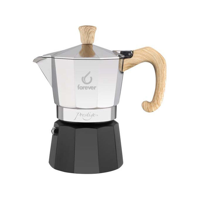 foto del prodotto forever caffettiera miss moka woody 3 tazze