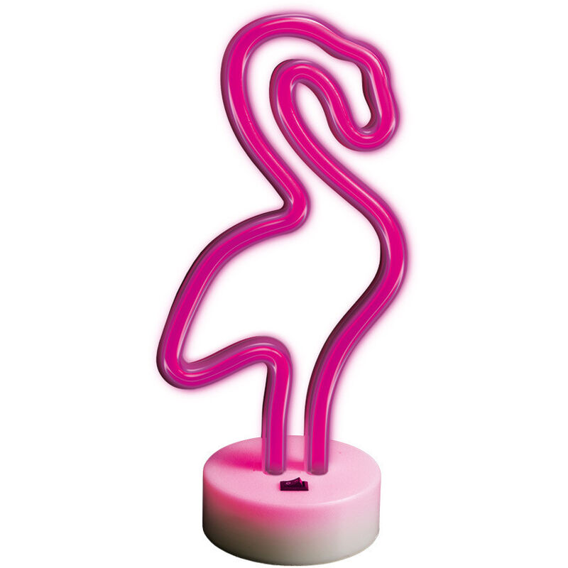 foto del prodotto forever luce led de neon, batteria usb luce led per la casa, luce notturna, luce notturna, fenicottero, rosa