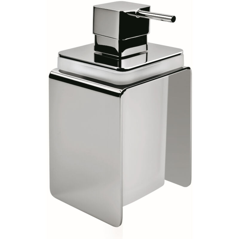 foto del prodotto forever spandisapone appoggio vetro satinato cromato codice prod b9334 colombo design