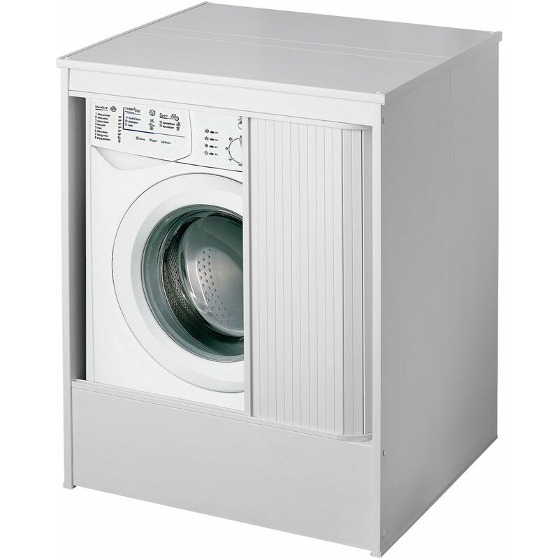 foto del prodotto forlani coprilavatrice da esterno in pvc 70x94x60 cm con serranda esterni roc bianco
