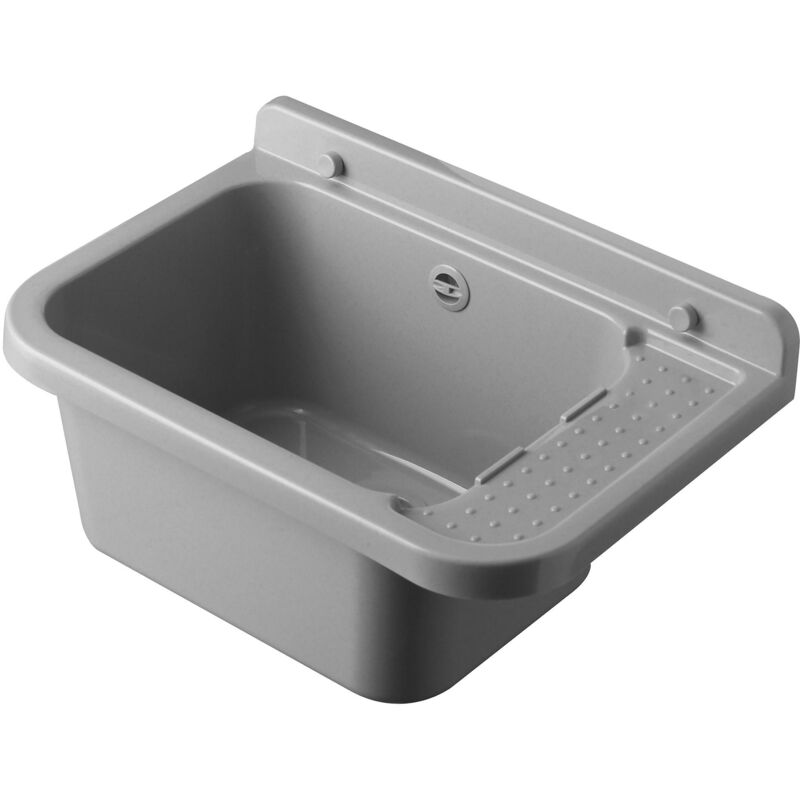 foto del prodotto forlani lavatoio 50x34x21 cm in polipropilene 13,5l pilozzo 50 grigio