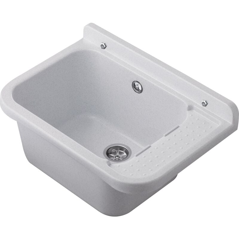 foto del prodotto forlani lavatoio 50x34x21 cm in polipropilene 13,5l pilozzo 50 marmorizzato