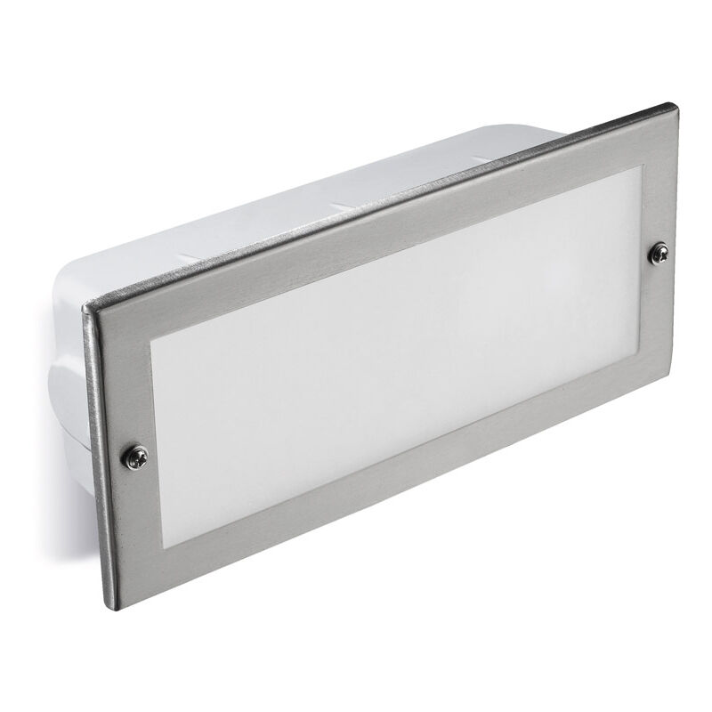 foto del prodotto forlight empotrable de pared ip44 tamesis e27 60w acero inoxidable