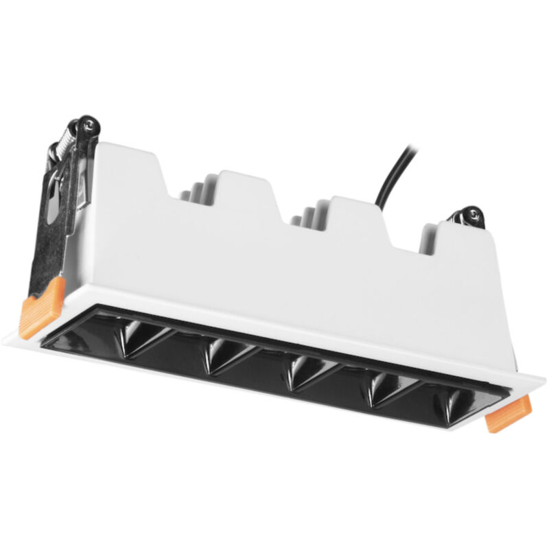 foto del prodotto forlight jim downlight a incasso a soffitto ledx5 rettangolare luce calda 3000k in alluminio colore bianco 147x45mm