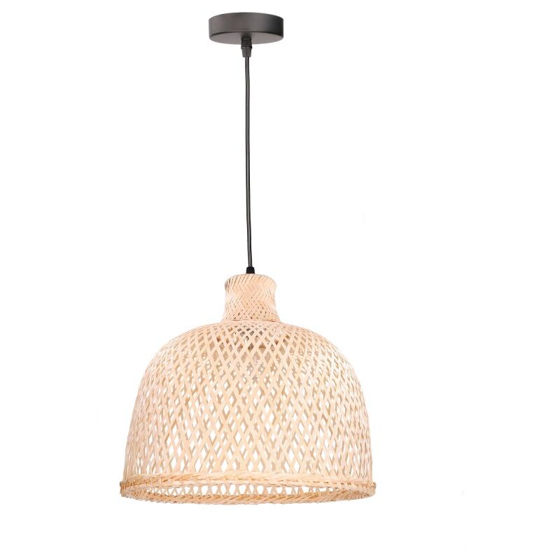 foto del prodotto forlight lampada a sospensioni per interni riba 350mm e27 15w nero