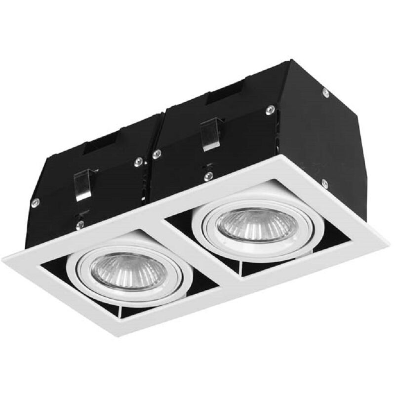 foto del prodotto forlight lighting downlight ip23 cardan doppio gu10 g5,3 100w bianco