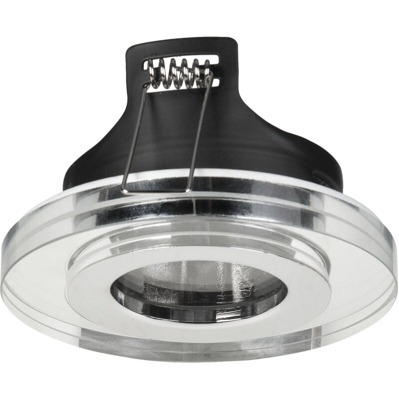 foto del prodotto forlight rame faretto da soffitto incassato con diametro di 90mm per lampadina gu10 in cromo