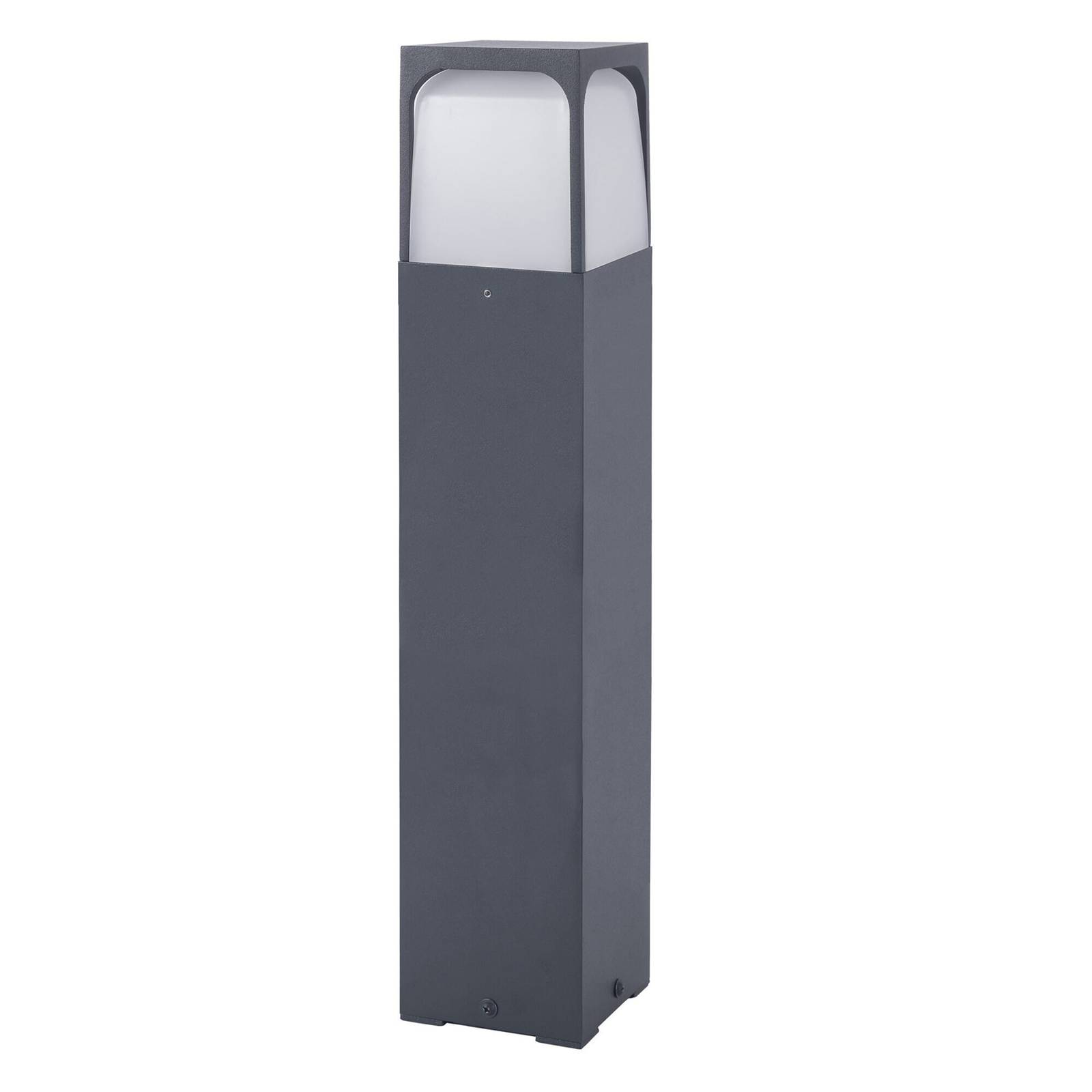 foto del prodotto forlight veta lampione a onda, altezza 80 cm, nero, alluminio
